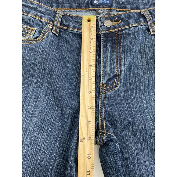 Deja Bleu Jeans Womens Size 8 Back Flap Pockets Medium Wash Denim Embroidery - Picture 6 of 11